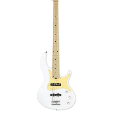 Aria RSB-618/4-WH Pro II Basswood Body Bolt-on Maple Neck 4-String Electric Bass Guitar image 1