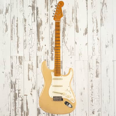 Fender Custom Shop Roasted Journeyman Relic '55 Stratocaster - 2017 NAMM Limited Edition - Desert Tan image 4