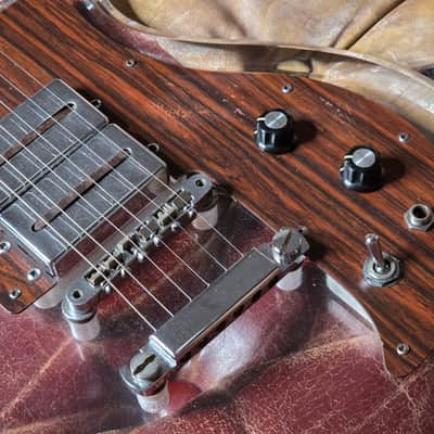 Aria Dan Armstrong SK Skeleton Original Vintage Early 70s Acrylic Lucite Plexiglass DC Gibson Open-Book Headstock Electric Guitar RARE Tune-o-Matic model MIJ Japan Matsumoku image 16