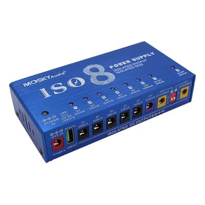 Mosky ISO-8 Guitar Effects Pedal Power Supply For 9V 12V 18V Isolated Outputs image 5