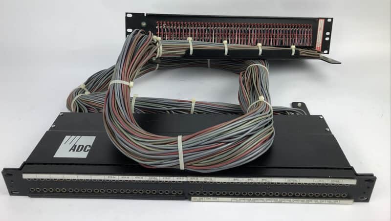 ADC 96 Bantam TT patchbay connected to ADC UP-96NMKII PPC RACKMOUNT PATCHBAY 2 image 1