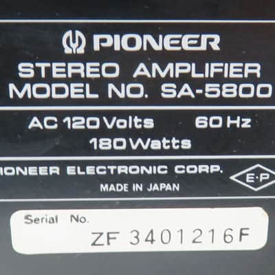 PIONEER SA-5800 INTEGRATED AMPLIFIER ( AMP ) FULLY SERVICED RECAPPED + LED'S image 12