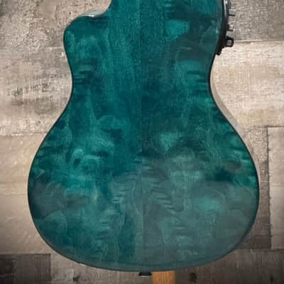 Lanikai Quilted Maple Blue Stain Concert A/E Ukulele w/ Kula Preamp (QM-BLCEC) image 5