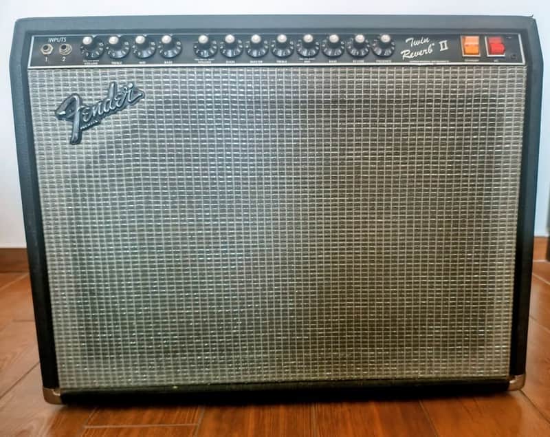 Fender Twin Reverb II 2-Channel 105-Watt 2x12" Guitar Combo 1983 - 1986 - Black image 1