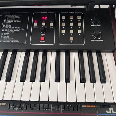 Sequential Six-Trak 49-Key 6-Voice Polyphonic Synthesizer 1984 - 1985 - Black with Wood Sides image 3