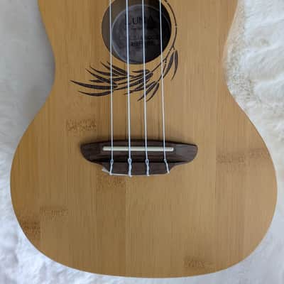 Luna Uke Bamboo Series Concert Size Acoustic Ukulele with Gig Bag image 3
