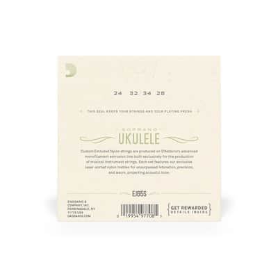D'Addario Pro-Arte' Clear Nylon Soprano Ukulele Strings - EJ65S image 4