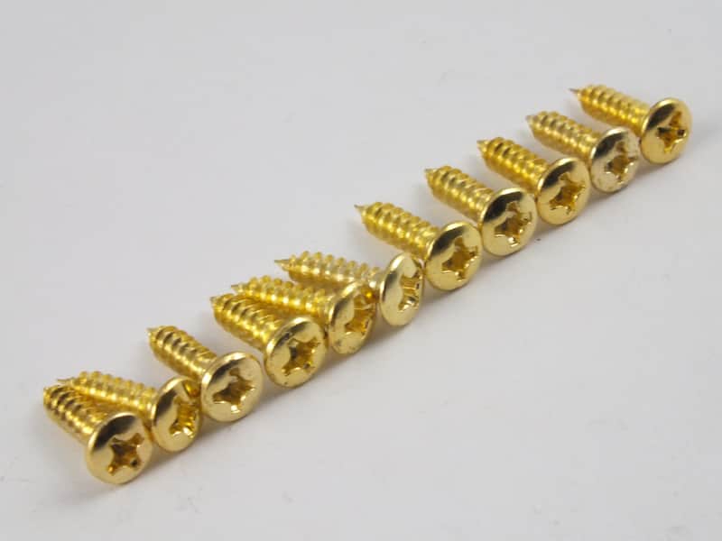 2024 Guitars Electric Ltd Scratch Plate Screws Gold