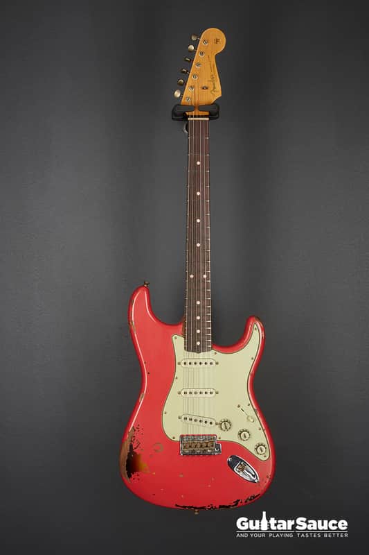 Fender Custom Shop 63 Stratocaster Landau Fiesta Red Over Sunburst 2024 (Cod. 1498UG) image 1