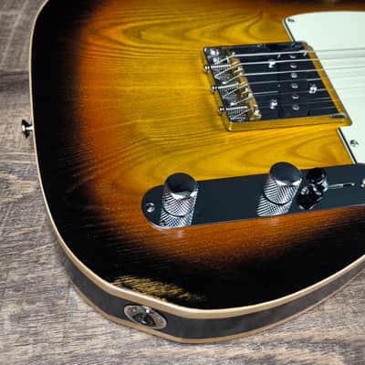 MyDream Partcaster Custom Built - Chambered Alder / Ash Sunburst T Modern image 7