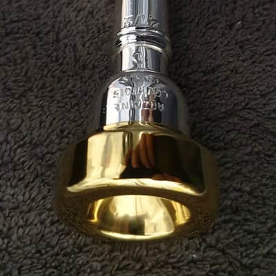 ANTOINE COURTOIS PARIS 4-1/2 D trumpet mouthpiece, 24K gold plated, OUTSTANDING! image 2
