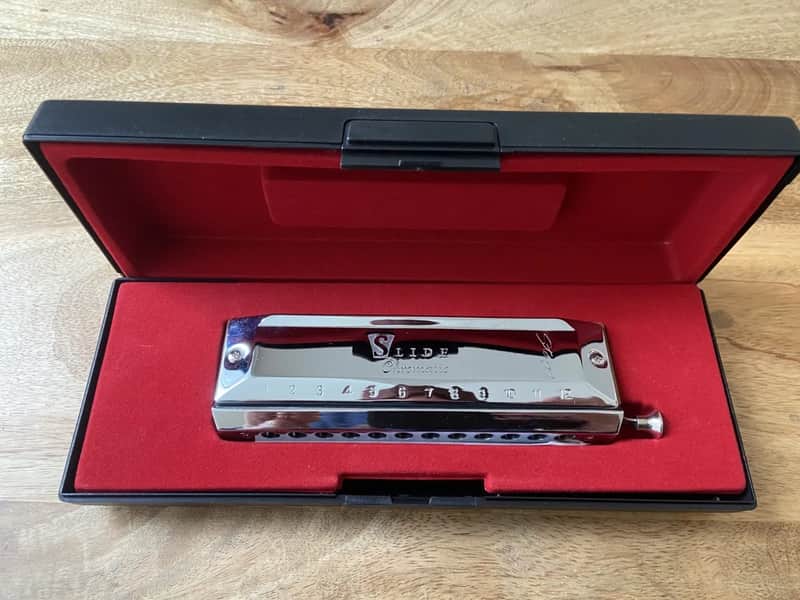 Stagg chromatic harmonica 2020s - chrome image 1