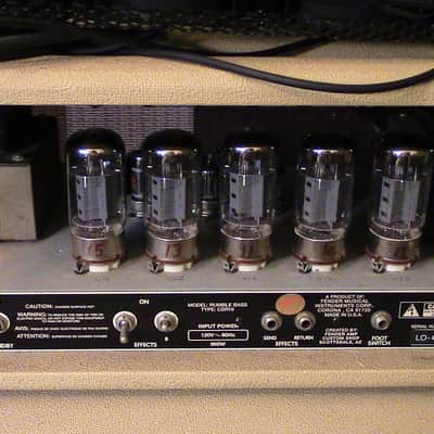Fender Custom Shop Rumble 300 Bass Head  and  Sub Cabinet 1995 Blonde image 19