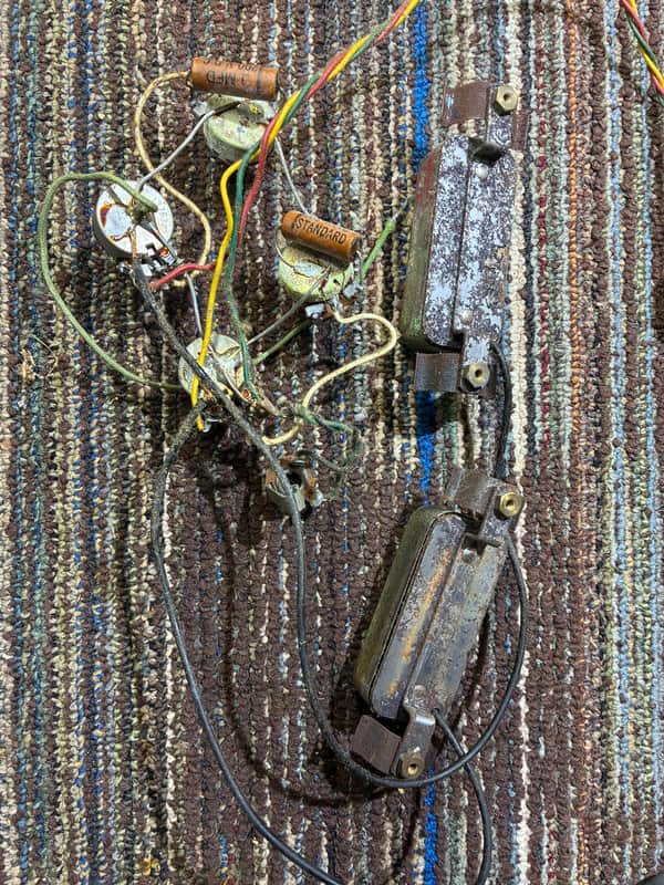 Kay Speed Bump Pickups Complete with Wiring Harness, Pots, and Capacitors image 1