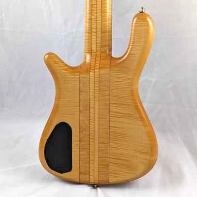 WARWICK Germany Streamer Stage I Broadneck 5-String Bass - Flamed Maple Neck-Through, Rare 20mm String Spacing image 6