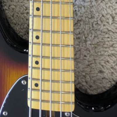Mint Schecter Model 2494 CV-5 Electric 5 string Bass 3-Tone Sunburst image 7