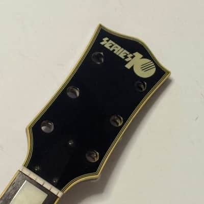 Series 10 Les Paul copy Flame Maple burst Neck mahogany rosewood pearl inlay Vintage 90s image 3
