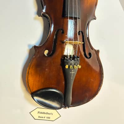 Vintage 4/4 Unlabeled Copy of Antonio Stradivarius 1905-1910 - Dark Finish image 9
