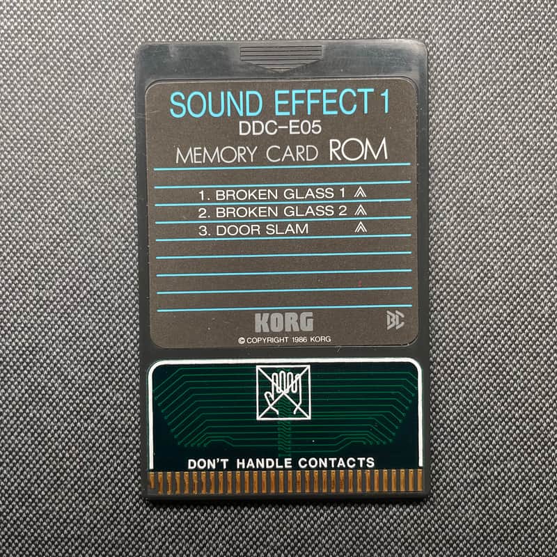 Korg ROM SOUND EFFECT 1 DDC-E05 Memory Card for DDD-1 image 1