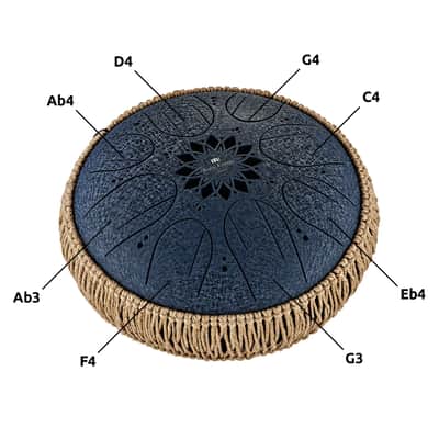 Meinl Sonic Energy Medium Octave Steel Tongue Drum C Minor Navy image 4