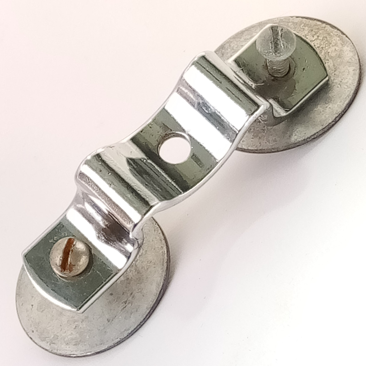 Ludwig Rail Mount Shell Bracket Slider Bar Holder Bass/Tom Drum Chrome 60s USA — main photograph