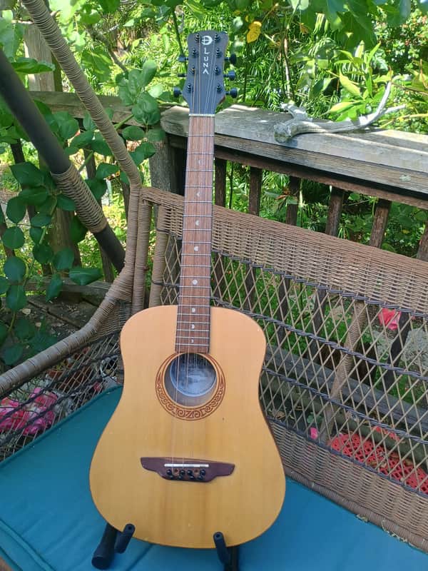 Tenor Guitar/Mandola 8-string Converted Luna Safari travel guitar image 1