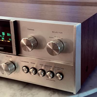 πΆβ¨ Sansui 661 Vintage Stereo Receiver w/ Original Wood Case β Serviced, LED, Cleaned & Tested image 6