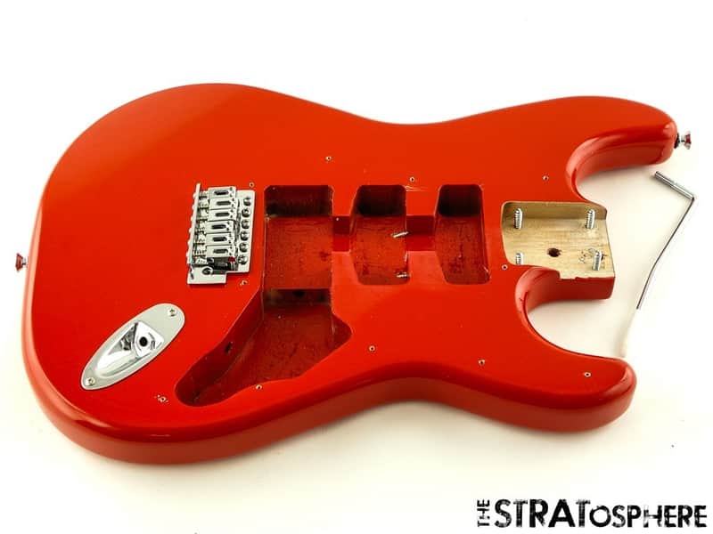 Kramer Focus VT-211S BODY & HARDWARE Mahogany Guitar Parts Red image 1