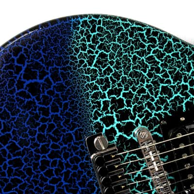 Custom Crackle Painted and Upgraded Epiphone LP Special ll Electric Guitar With Matching Headstock image 9