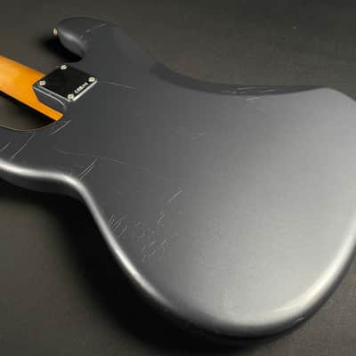 Fender Vintera II Road Worn '60s Precision Bass, Rosewood - Charcoal Frost Metallic image 7