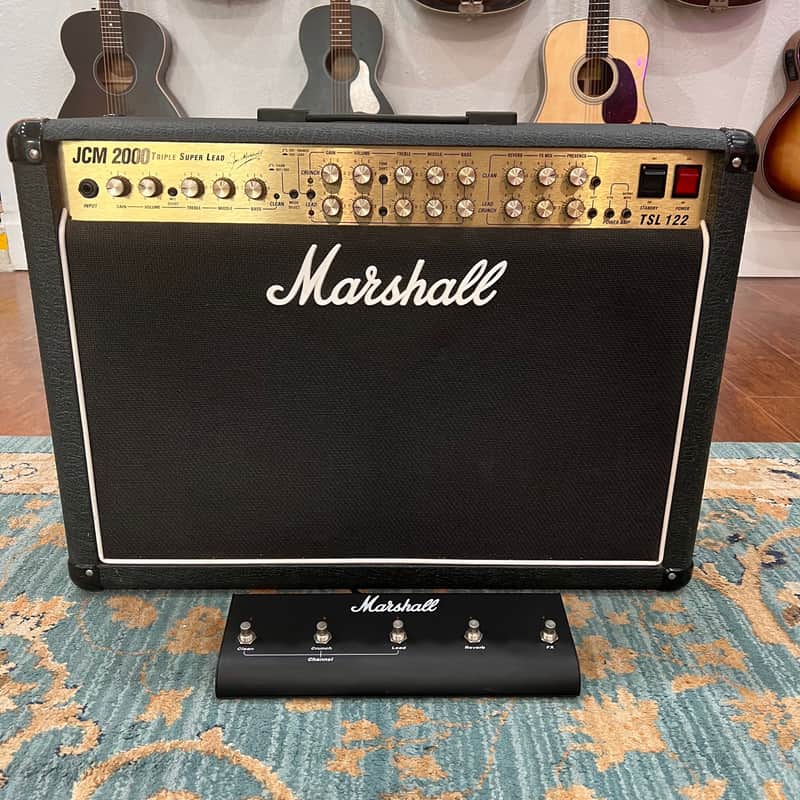 Marshall JCM 2000 TSL 122 Triple Super Lead 3-Channel 100-Watt 2x12" Guitar Combo 2000s - Black image 1