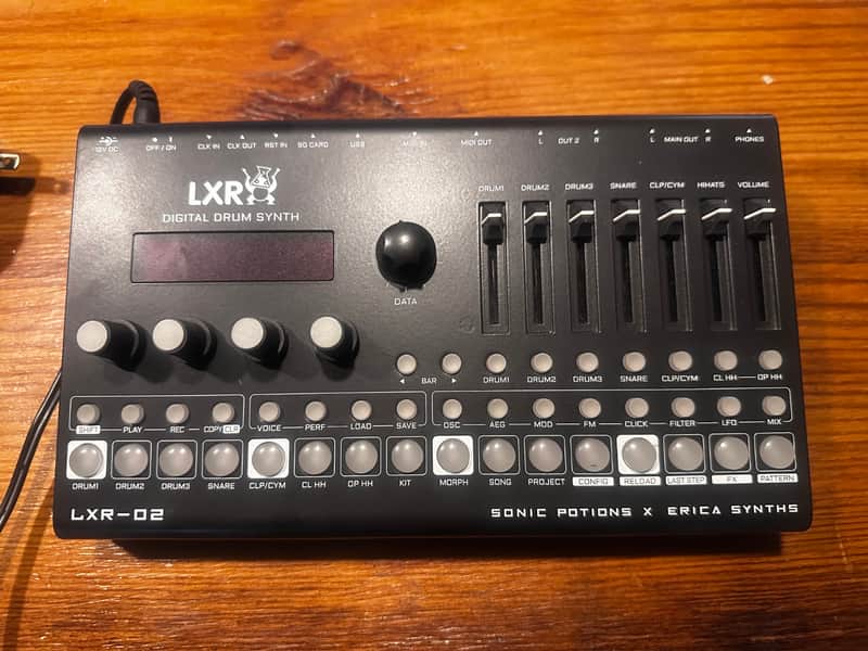 Erica Synths LXR-02 Digital Drum Synth 2021 - Black image 1