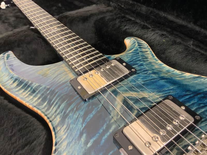 Dean Hardtail Made In USA Flame Top Denim Blue | Reverb