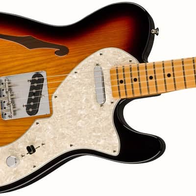 Fender Vintera II '60s Telecaster Thinline, 3-Tone Sunburst with Gig Bag image 4