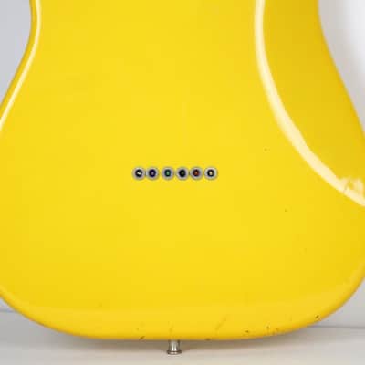 RARE 1981 Vintage Fender Stratocaster Hardtail ~Monaco Yellow~ Maple Neck STRAT +OHSC USA 1970s 1980s image 12