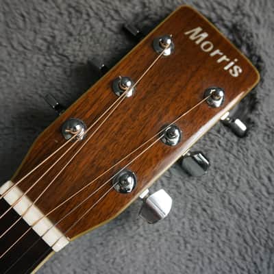 Morris W-35 Vintage MIJ Dreadnought Acoustic Guitar w/ Hard Case image 17