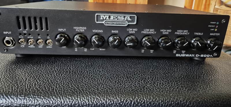Mesa Boogie Subway D-800 Plus 800-Watt Bass Amp Head 2016 - Present - Black image 1
