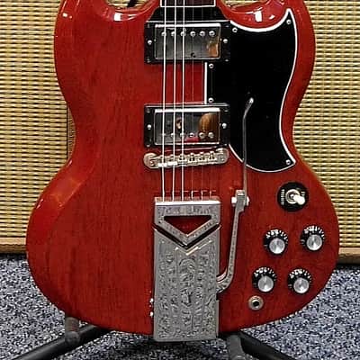 2019 Gibson SG Standard '61 Sideways Vibrola w/ Case! Vintage Cherry! VERY NICE!!! image 3