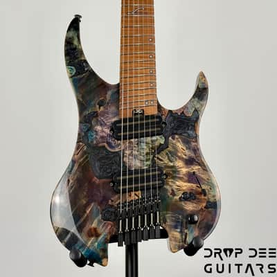 Legator Ghost X7F Multiscale Headless 7-String Electric Guitar w/ Bag - Coral image 1