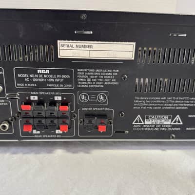 RCA RV-9900A Surround Sound Dolby Pro Logic Home Theater  Receiver Tested/Works image 9
