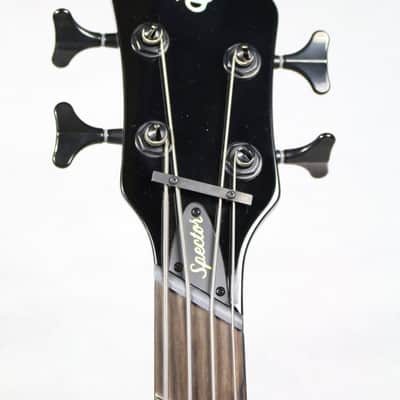 Spector NS Dimension HP 4-String Multi-Scale Bass Guitar, Solid Black Gloss w/ Gig Bag image 4