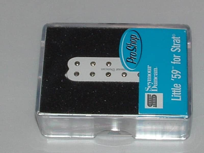 Seymour Duncan SL59-1n Little '59 for Strat Neck/Middle Pickup (White) - SL59-1n White image 1