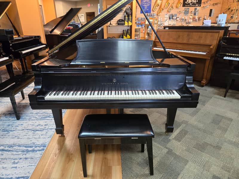 Steinway & Sons 9ft Model D 1974 - Satin Ebony image 1