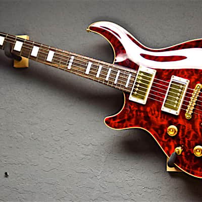 ESP Left Handed E-II Mystique 2015 See Thru Black Cherry Lefty Guitar image 2