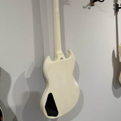 Gibson Custom Shop 1963 SG Special Reissue Antique Polaris White VOS image 8