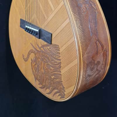 Blueberry NEW IN STOCK Handmade Acoustic Guitar Parlor Sized image 7