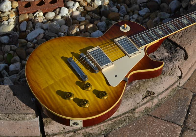 Gibson Les Paul 59' Specs R8 Historic Makeovers Brazilian Rosewood 2014 "Pearly Gates" Burst image 1