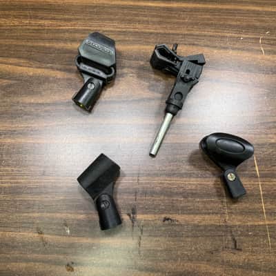 4 Pack - Microphone Mount Clips - Shockproof - Drum Mic Mounts image 1