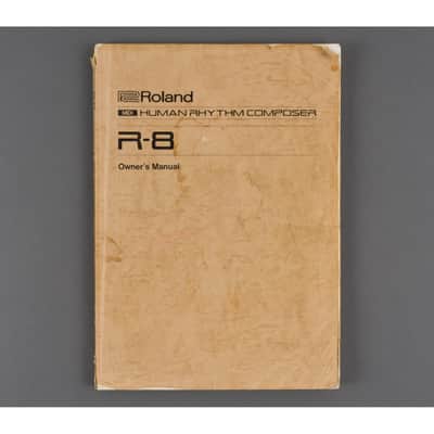 Roland R-8 Owner's Manual