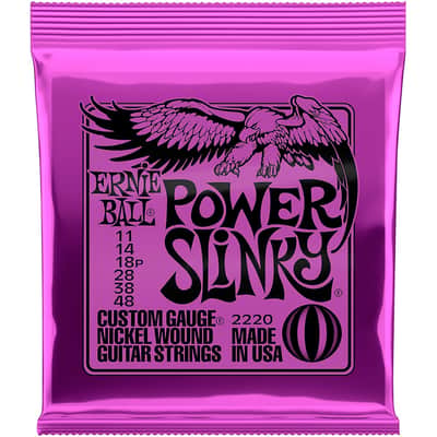 Ernie Ball EB2220 Power Slinky Electric Guitar Strings 11-48 image 2